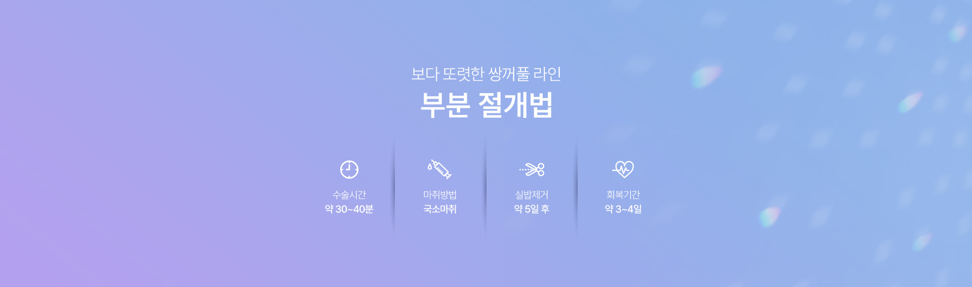 쌍커풀 부분절개법 시수술정보