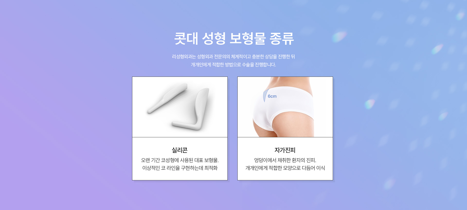 콧대 보형물 종류