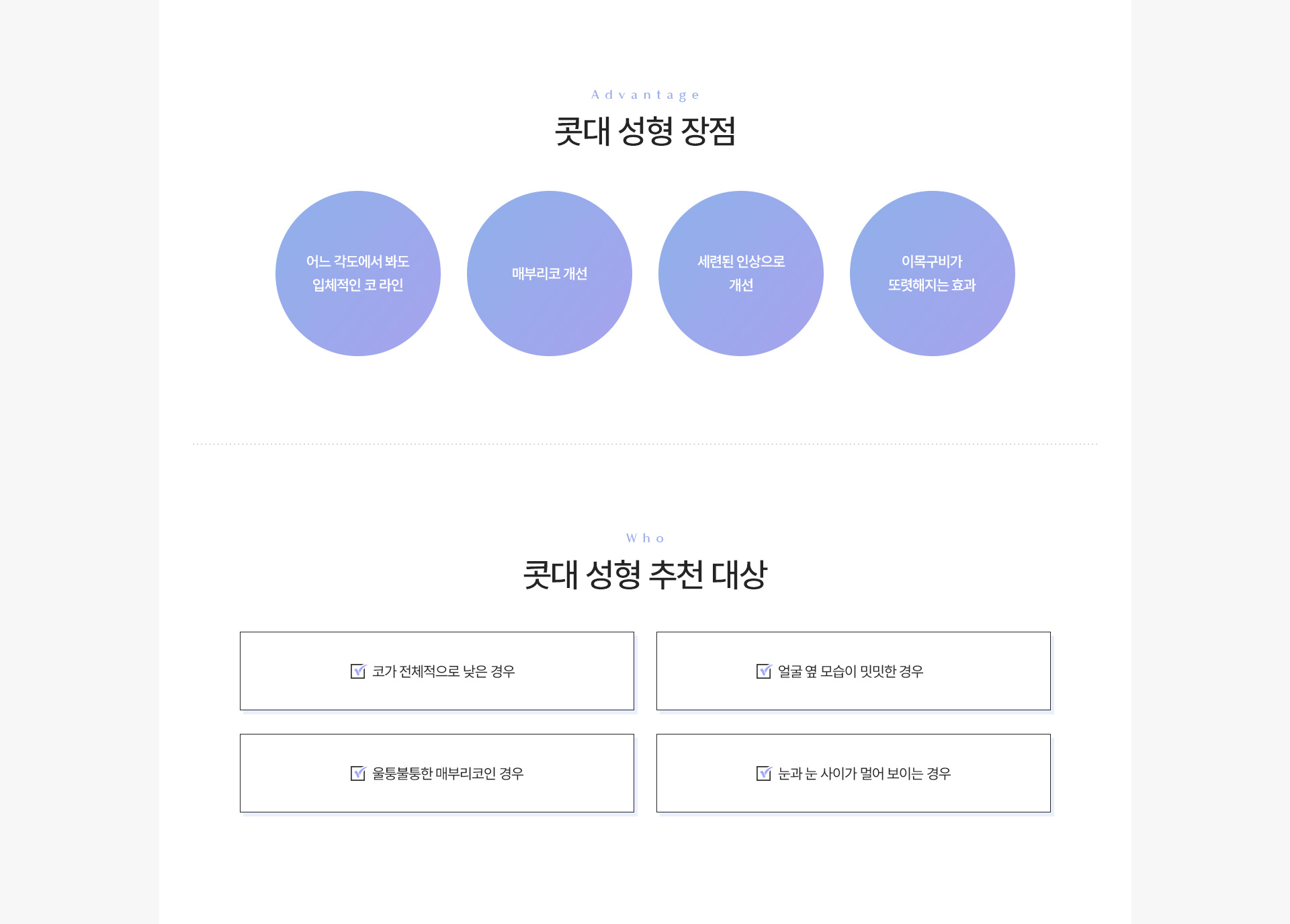 콧대 장점추천대상