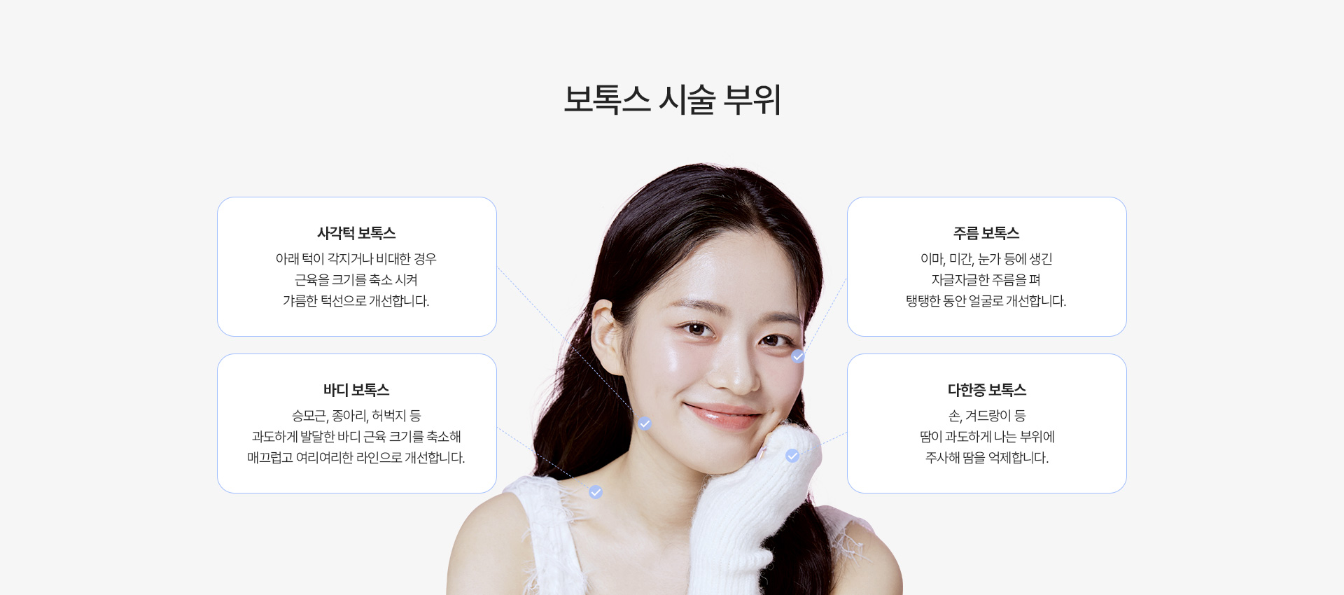 보톡스 시술부위